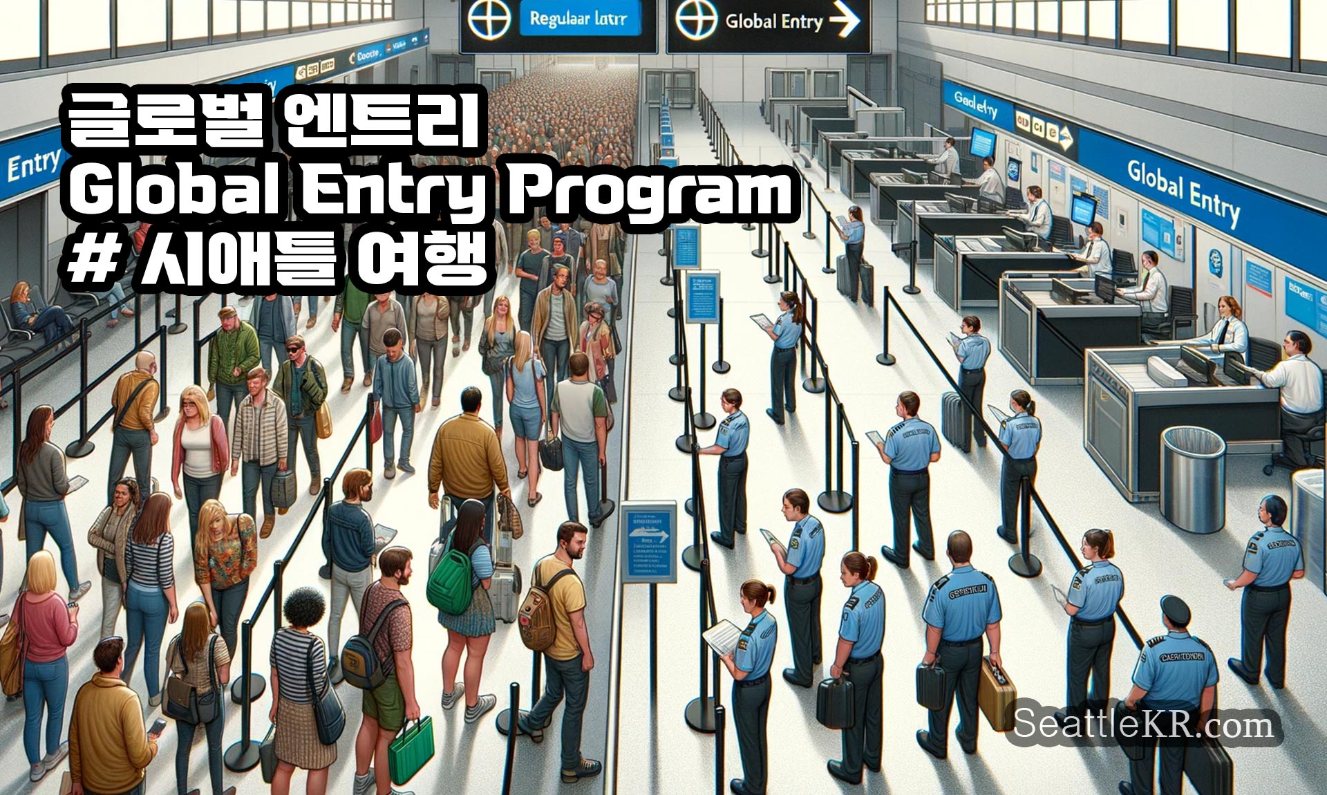 시애틀에서의 Global Entry 프로그램 이용하기: 캐나다 여행의 새로운 방식