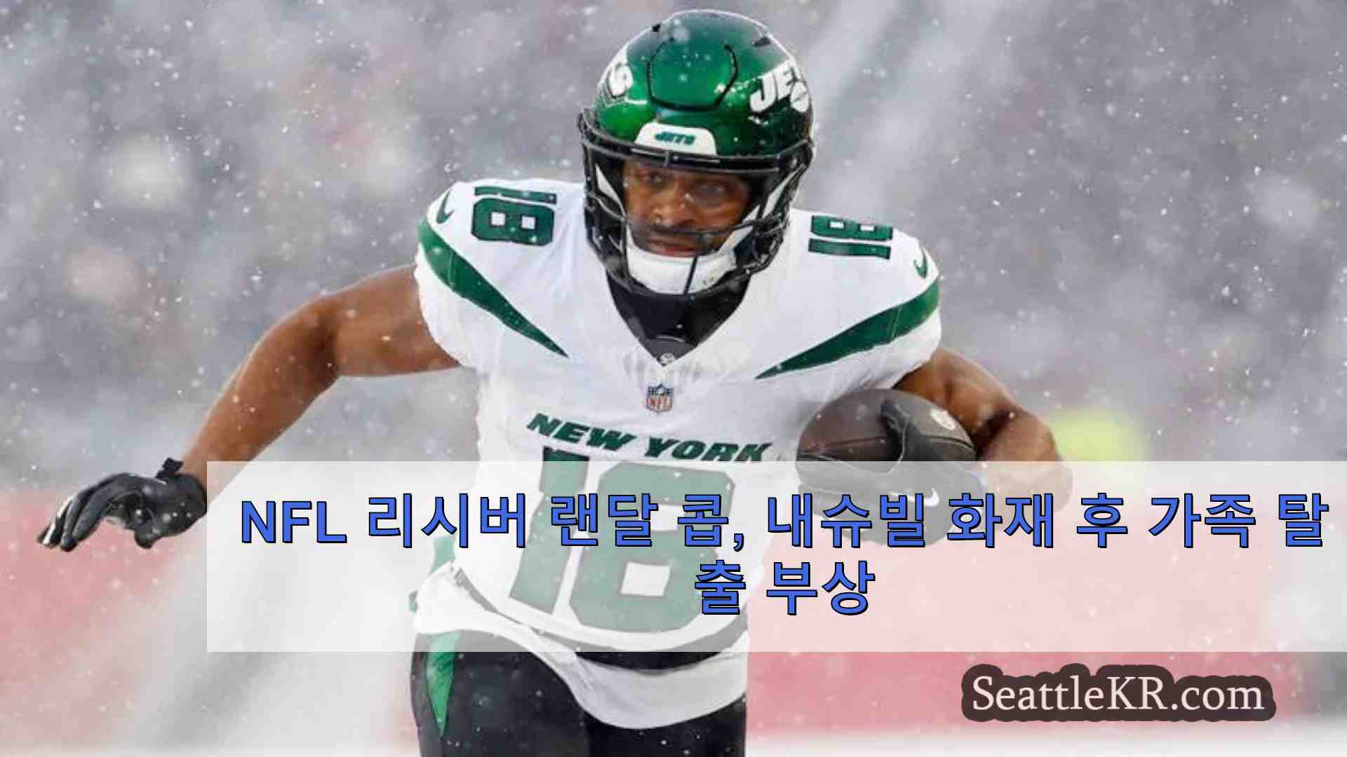 NFL 리시버 랜달 콥 내슈빌 자택 화재 후 가족 탈출 부상