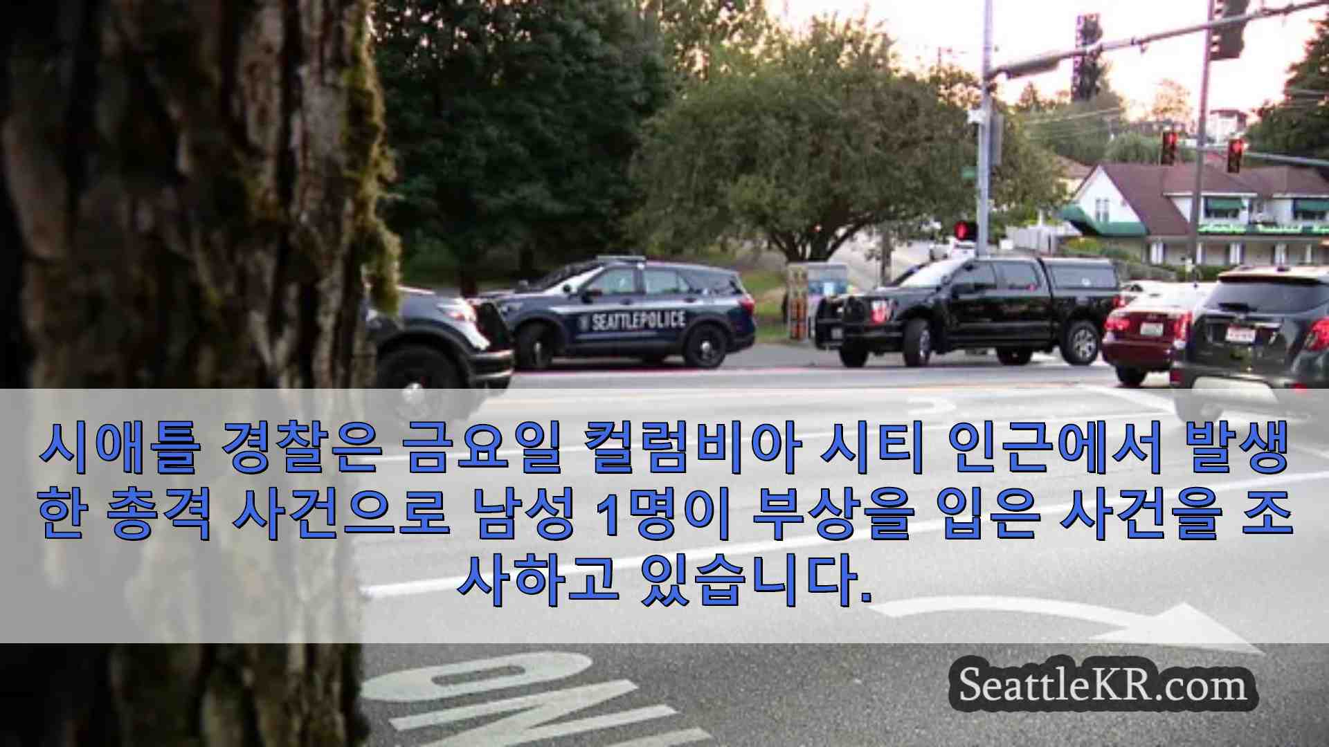 컬럼비아 시티 총격 사건으로 중상을 입은 남성