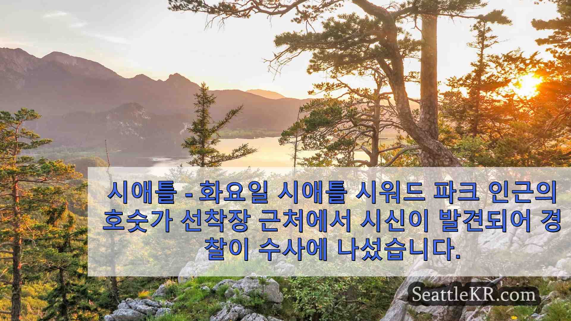 시애틀 뉴스 SeattleKR