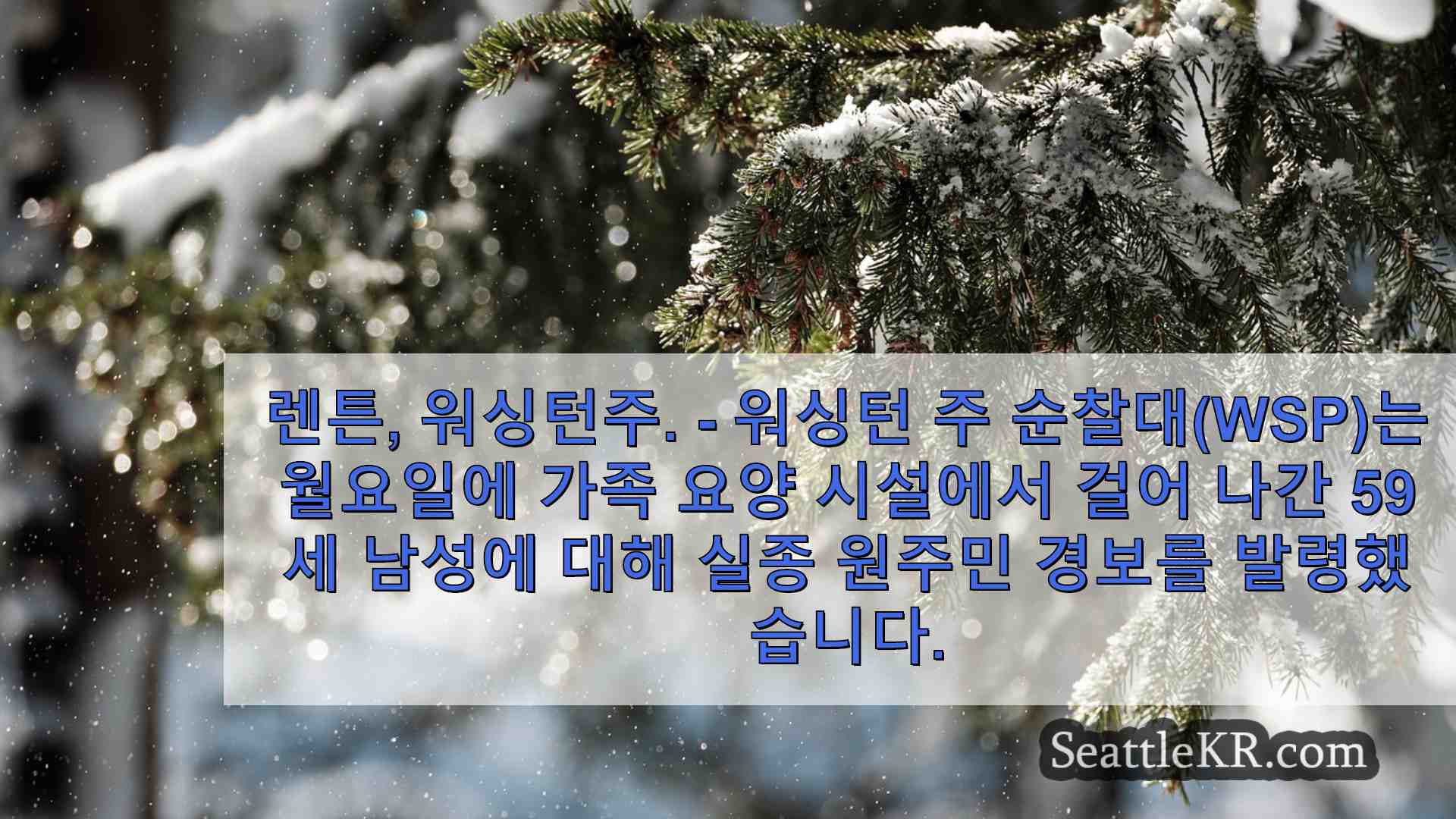시애틀 뉴스 SeattleKR
