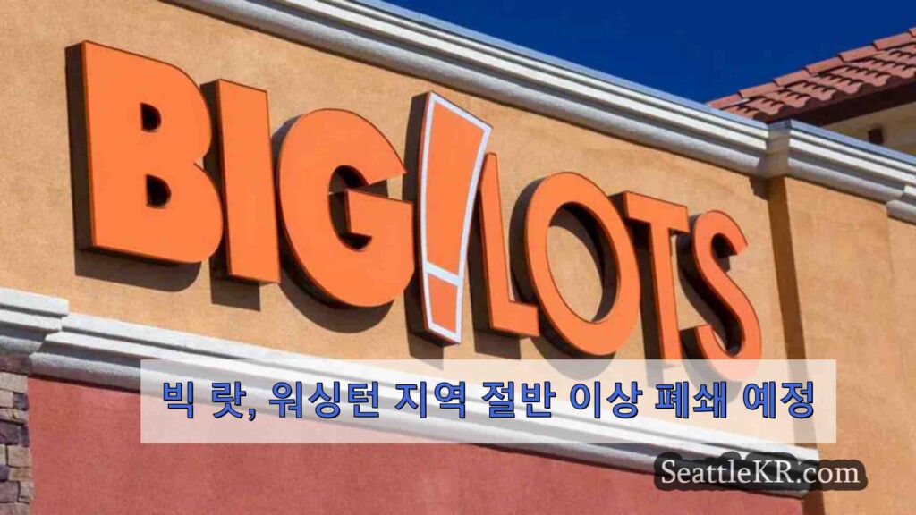 빅 랏, 워싱턴 지역 절반 이상 폐쇄 예정