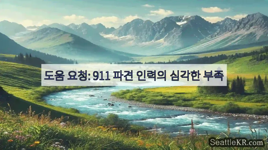시애틀 뉴스 도움 요청: 911 파견 인력의 심각한 부족