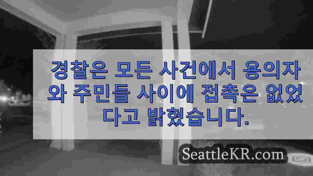 도둑이 여러 노스 벤드 주택을 공격하는 동안 잠자는 주민들, 경찰은