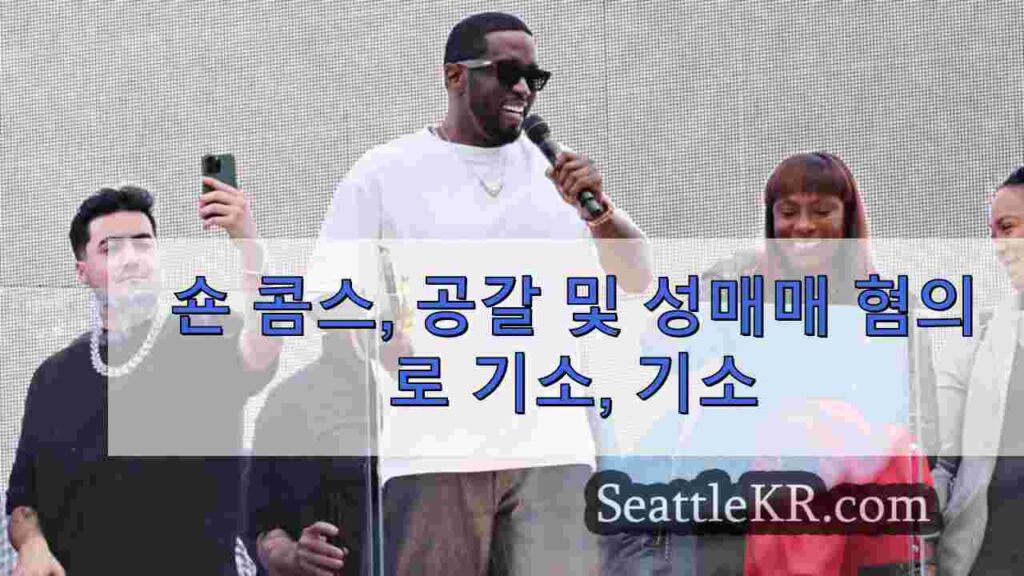 숀 콤스, 공갈 및 성매매 혐의로 기소, 기소
