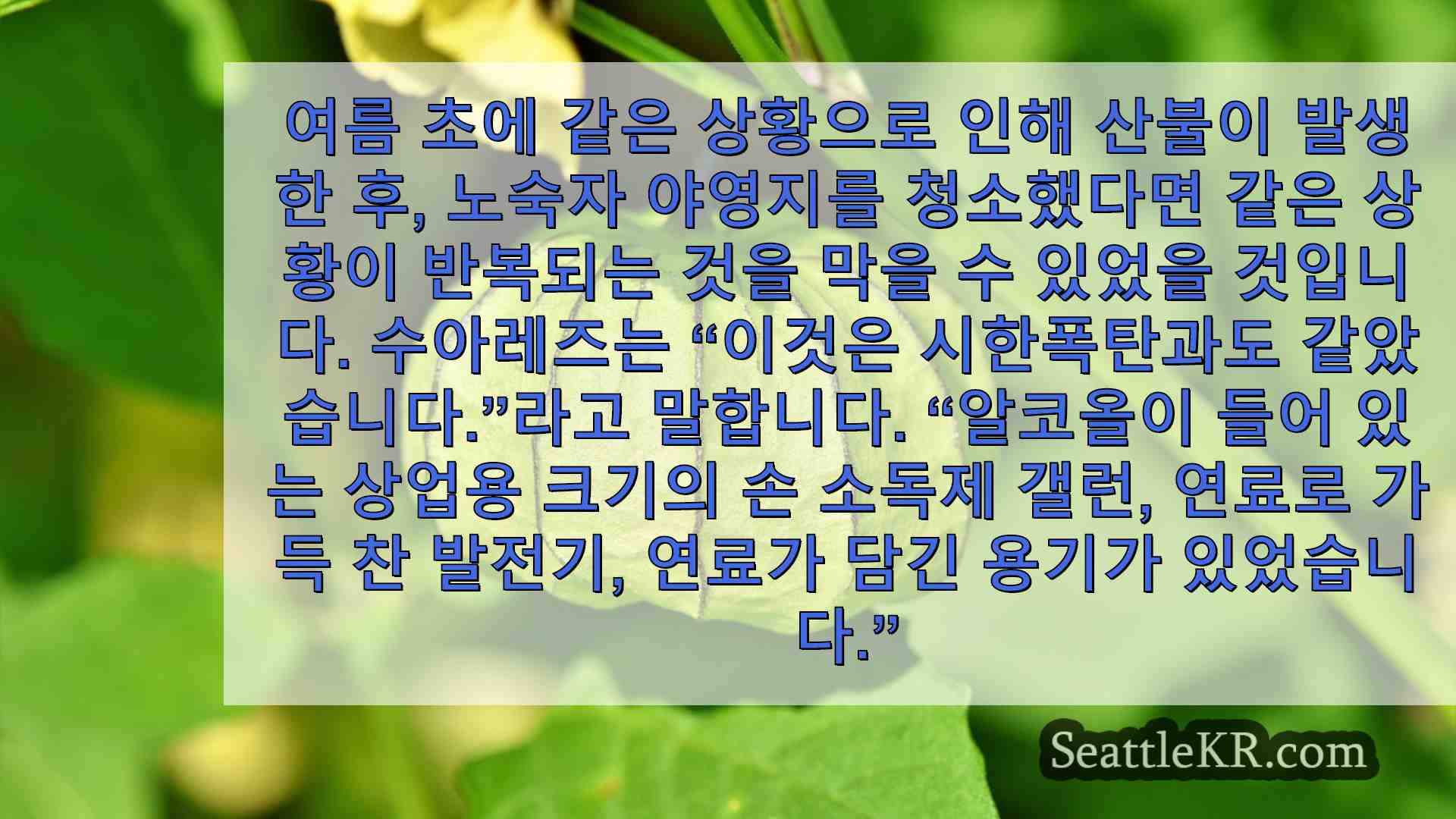 시애틀 뉴스 SeattleKR