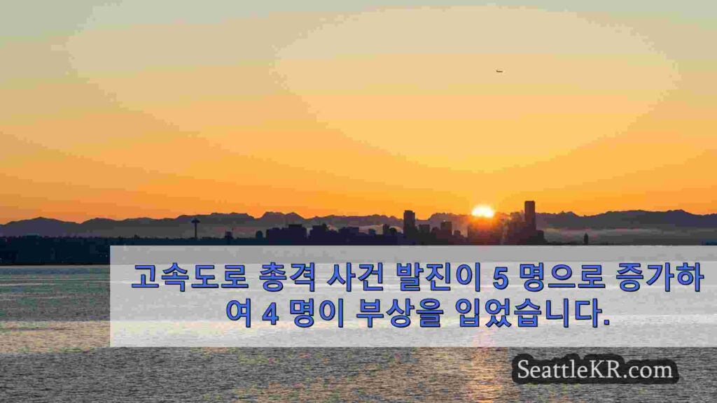 고속도로 총격 사건은 5 명으로 증가하고 4 명이 다쳤으며 용의자는