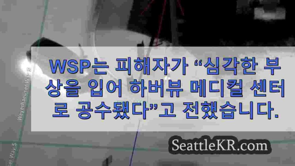 SR 18에서 킹 카운티 뺑소니 사고로 견인 트럭 운전자가 중상을