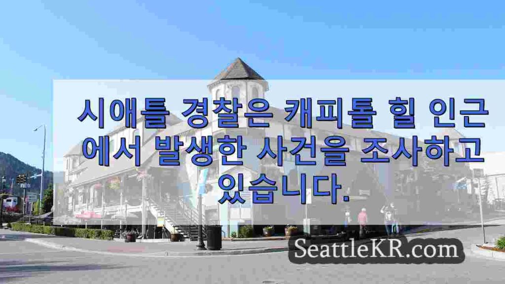 방화, 칼부림으로 시애틀 캐피 톨 힐에서 1 명이 부상당했습니다.