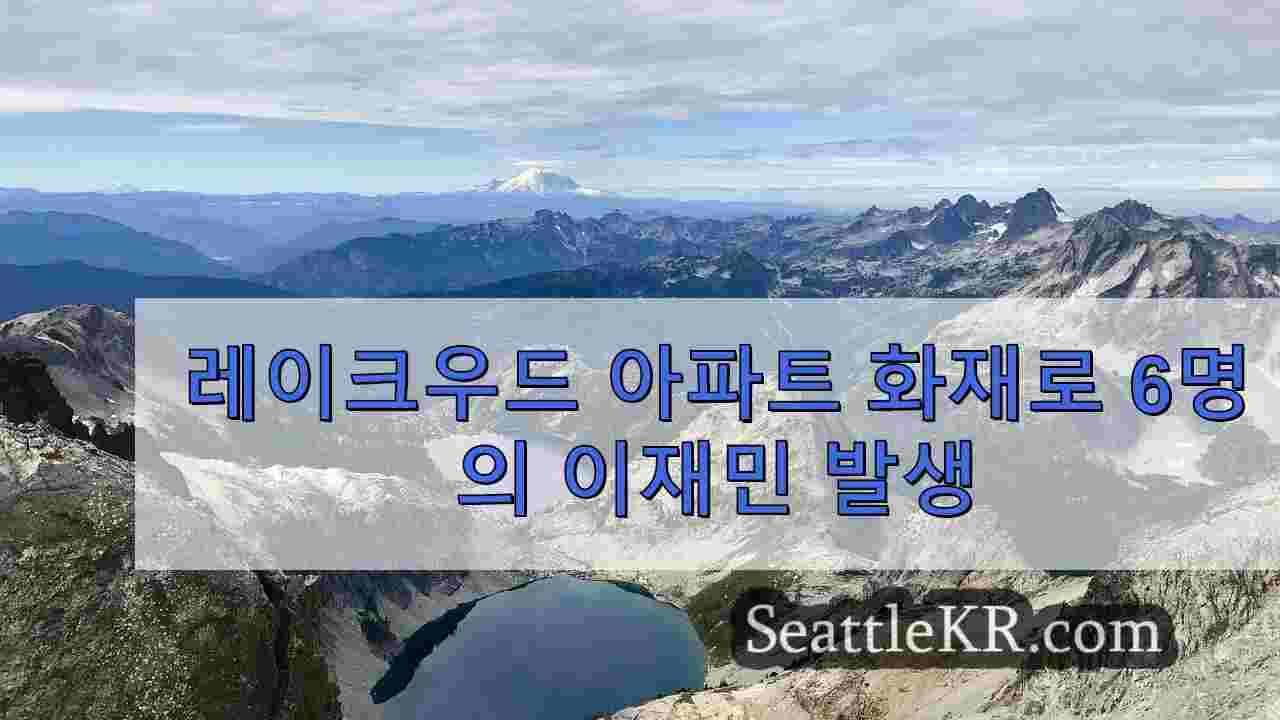 레이크우드 아파트 화재로 6명의 이재민 발생