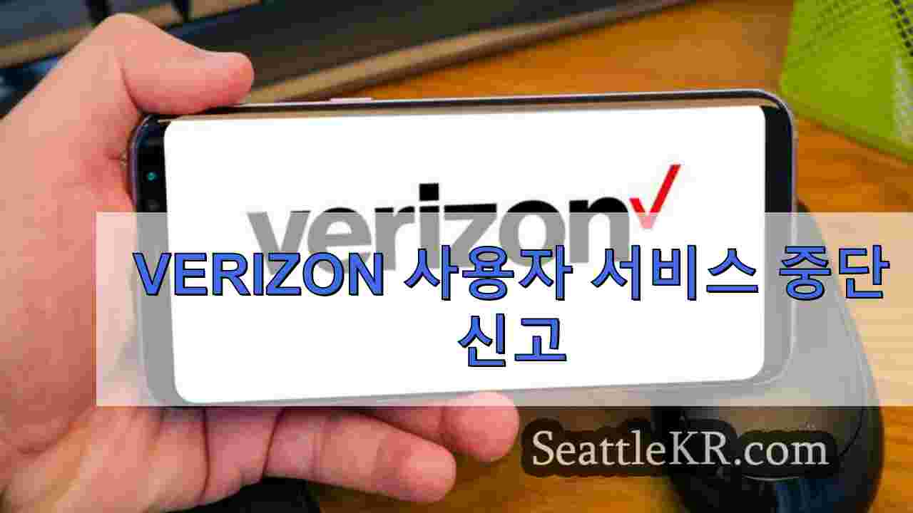 Verizon 사용자 서비스 중단 신고
