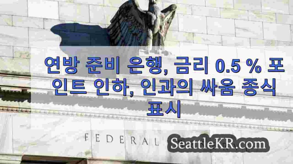 연방 준비 은행, 금리 0.5 % 포인트 인하, 인플레이션과의 싸움