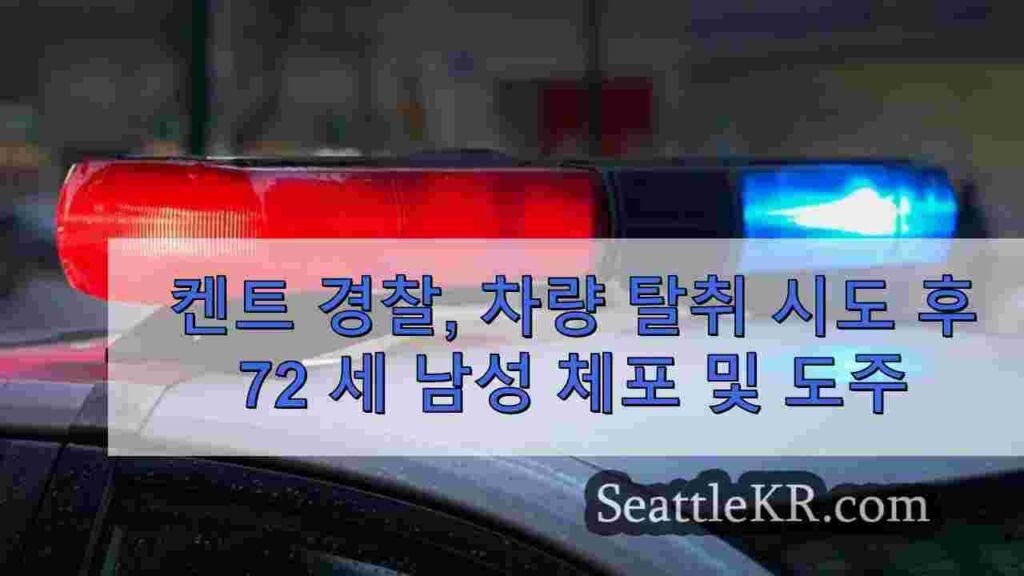 켄트 경찰, 술집 근처에서 차량 탈취 및 총격 미수 후 72 세 남성
