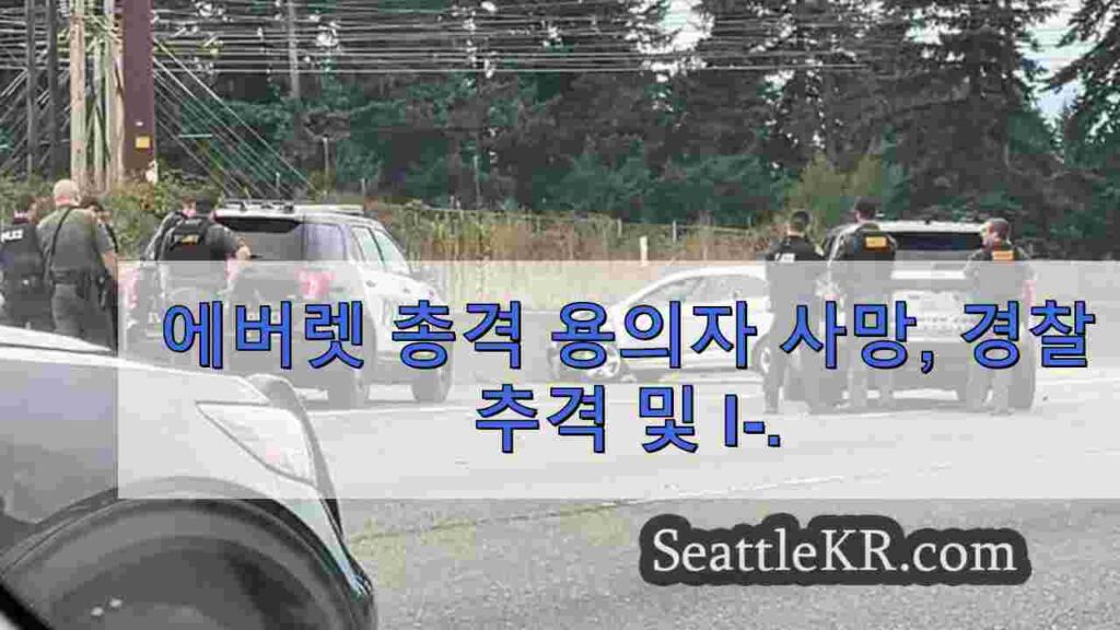에버렛 총격 용의자, 경찰 추격전 및 I-5 충돌 사고로 사망