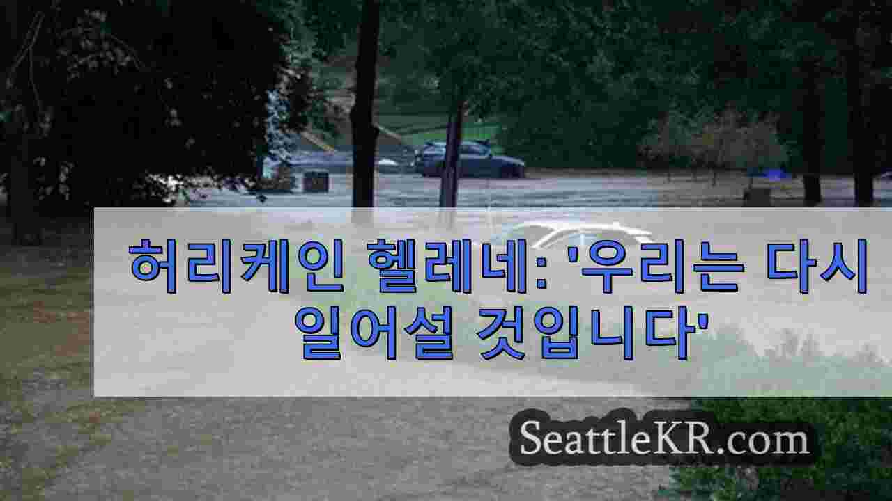 허리케인 헬레네: '우리는 다시 일어설 것입니다'