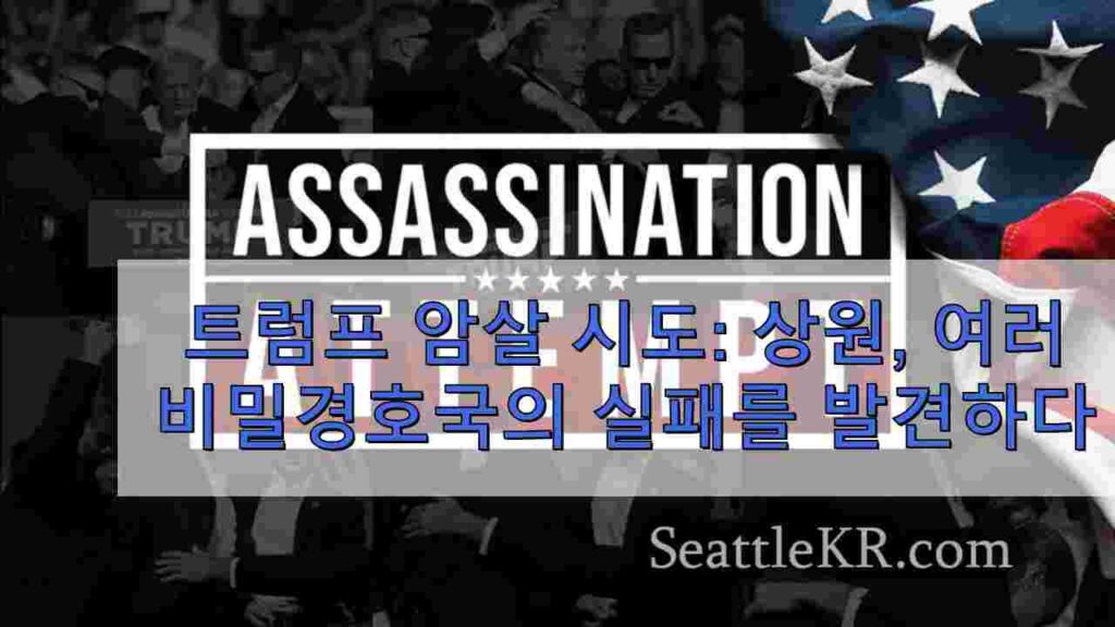 트럼프 암살 시도: 상원, 비밀경호국의 여러 실패를 발견하다