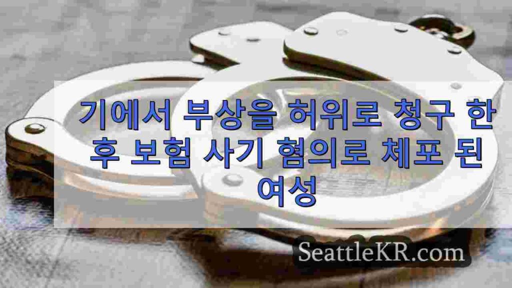 킹 카운티 버스 충돌 사고로 부상을 허위로 주장한 후 보험 사기 혐의로