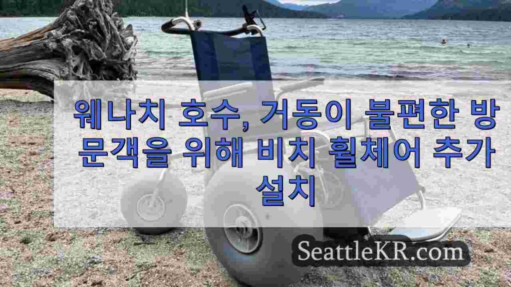 웨나치 호수, 거동이 불편한 방문객을 위해 비치 휠체어 추가 설치