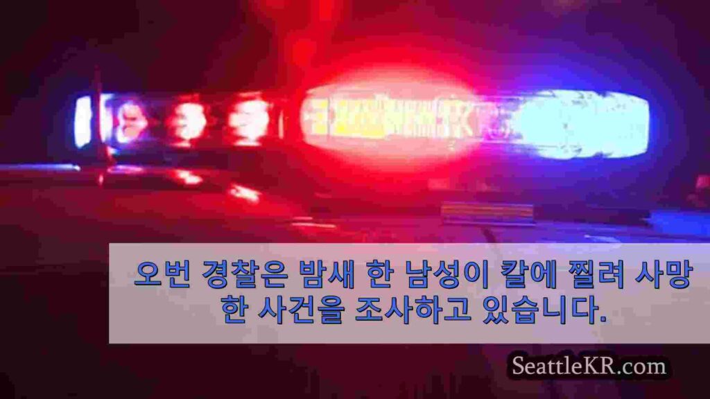 오번 칼부림 사건, 살인 사건 수사로 이어지다