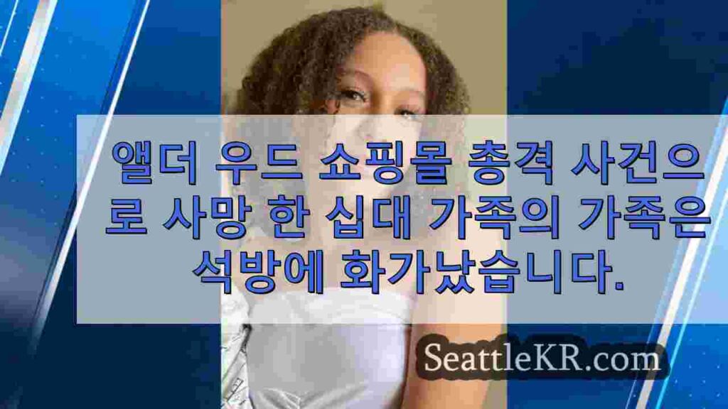 앨더우드 쇼핑몰 총격 사건으로 사망한 10대 청소년의 가족이 영상
