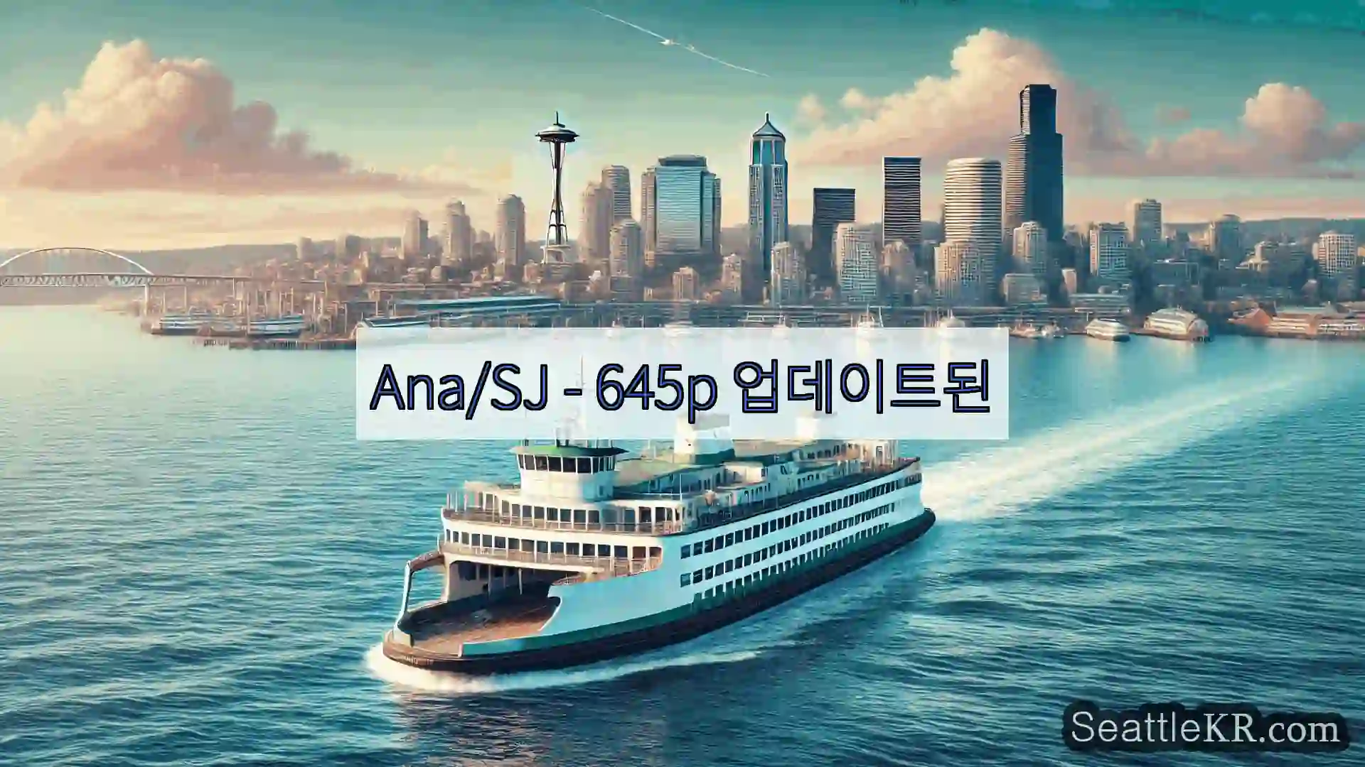 시애틀 페리 뉴스 Ana/SJ – 645p 업데이트된