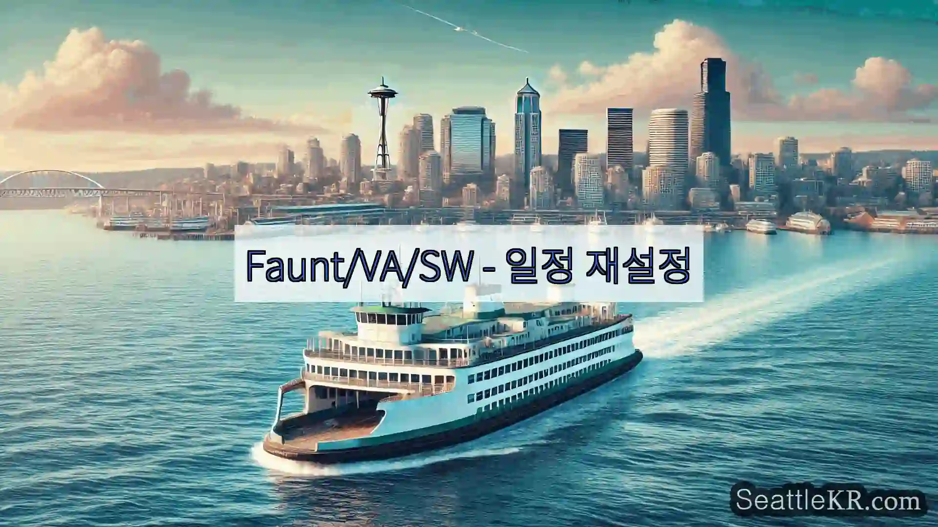 시애틀 페리 뉴스 Faunt/VA/SW – 일정 재설정