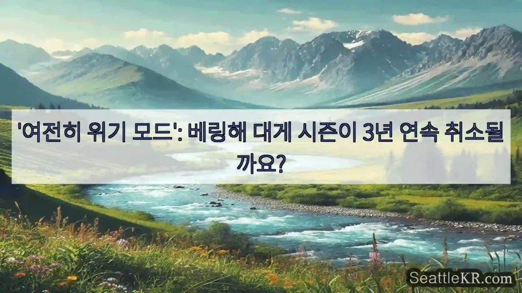 시애틀 뉴스 '여전히 위기 모드': 베링해 대게 시즌이 3년 연속