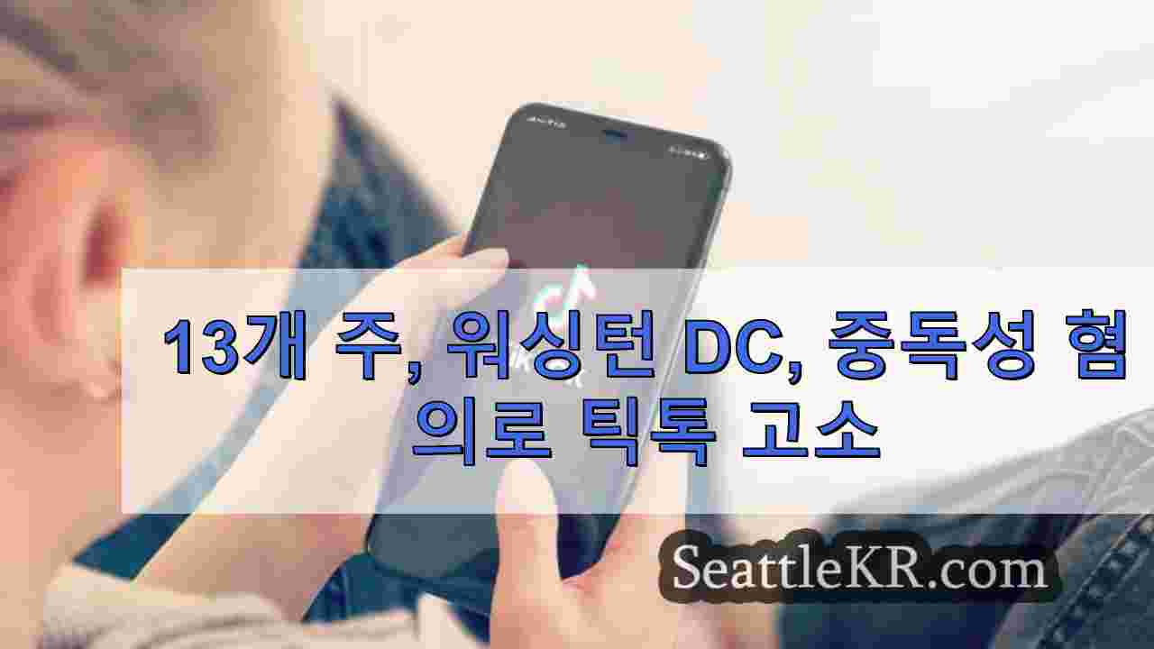 13개 주, 워싱턴 DC, 중독성 혐의로 틱톡 고소