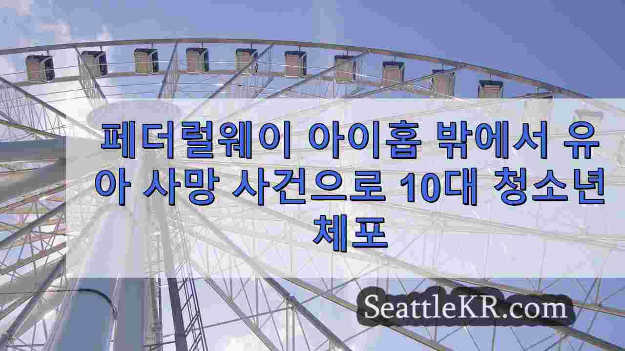 페더럴웨이 아이홉 밖에서 유아 사망 사건으로 10대 청소년 체포