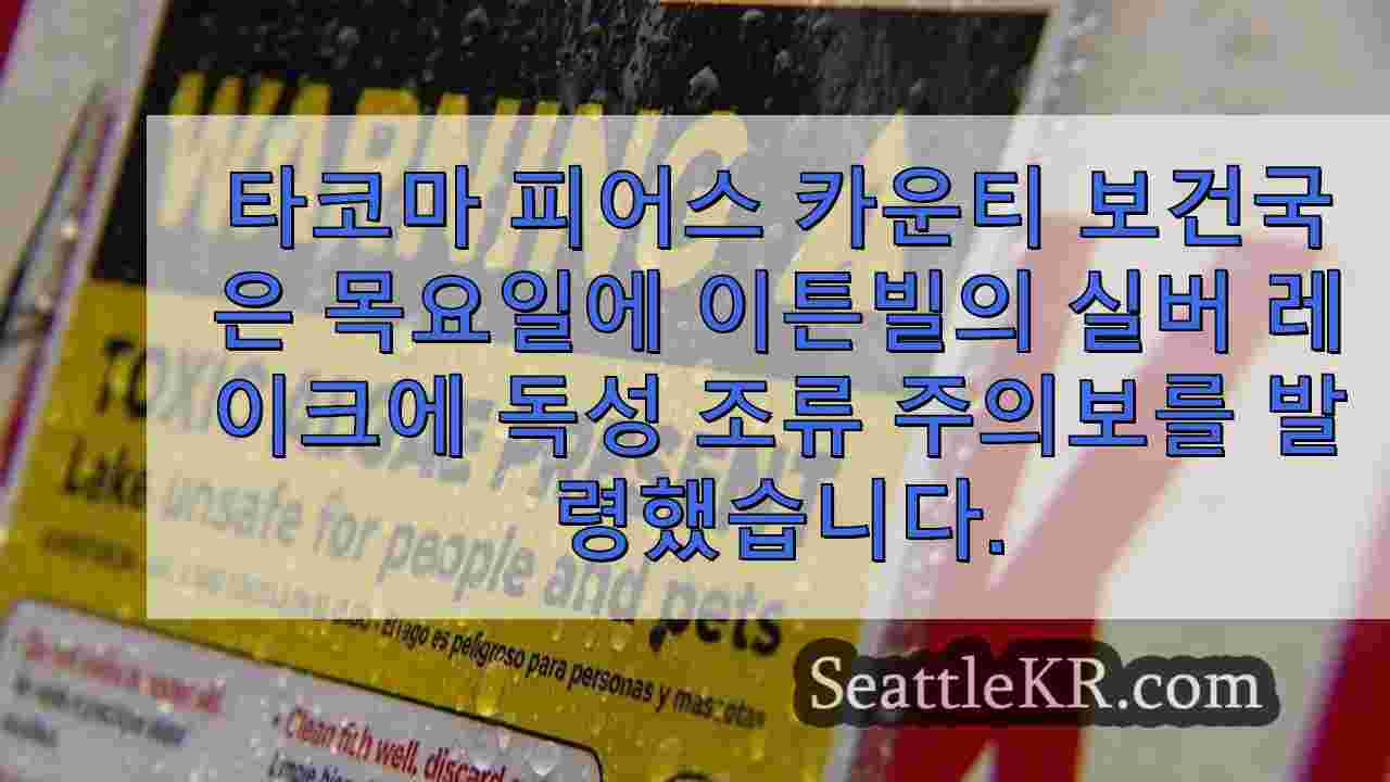 이튼 빌의 실버 레이크에 독성 조류 경보 발령, 보건 당국은주의를