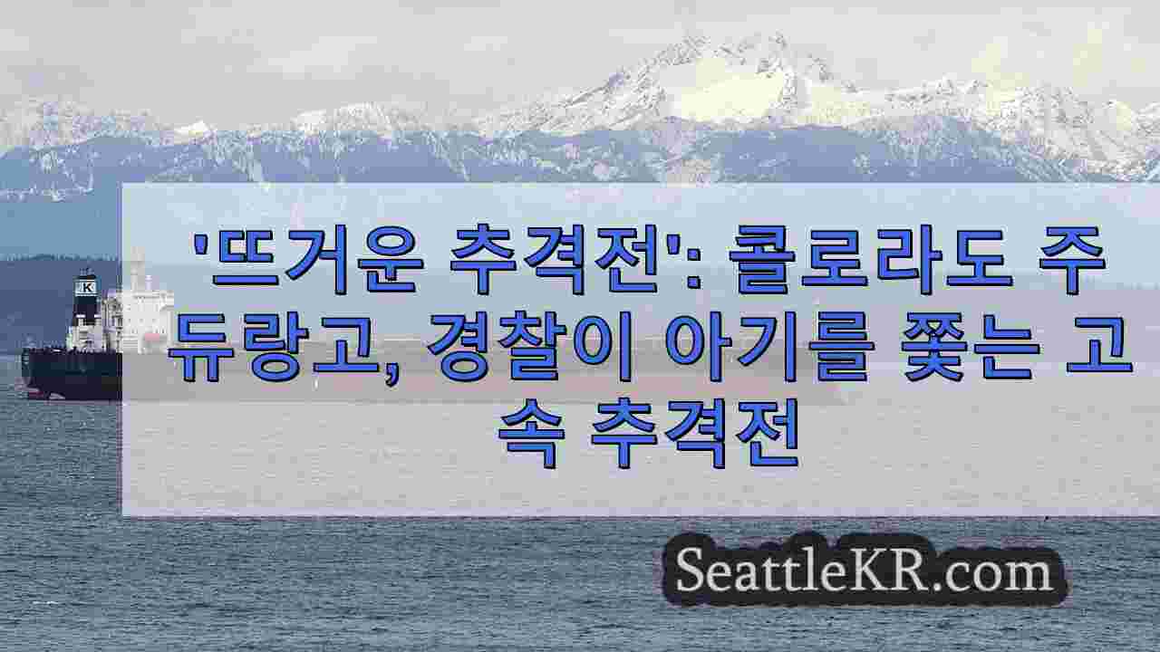 '뜨거운 추격전': 콜로라도 주 듀랑고, 아기 캥거루 탈출 후 경찰의