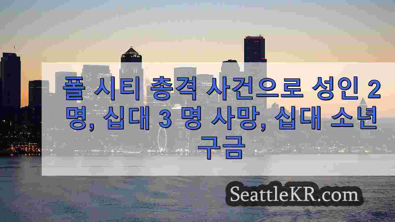폴 시티 총격 사건으로 성인 2 명, 십대 3 명 사망, 십대 소년 구금