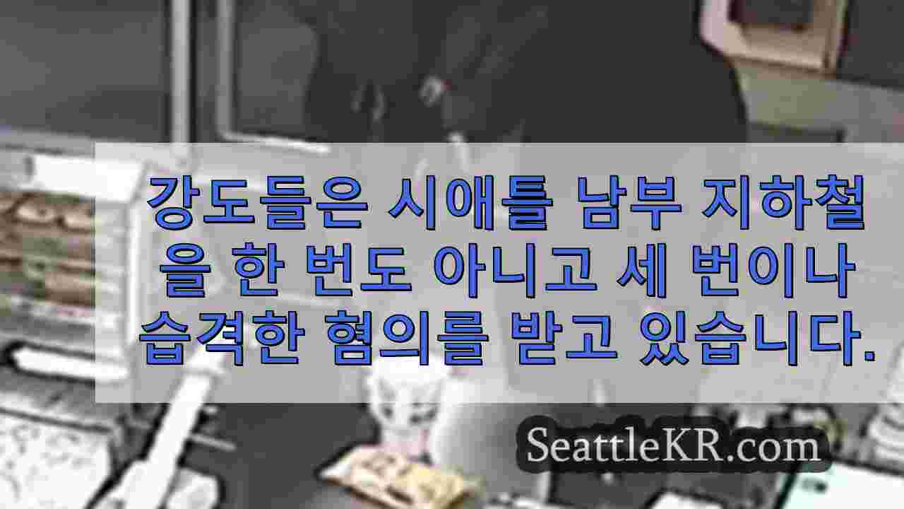 시애틀 지하철을 강탈 한 십대 강도 용의자는 78 건의 범죄와