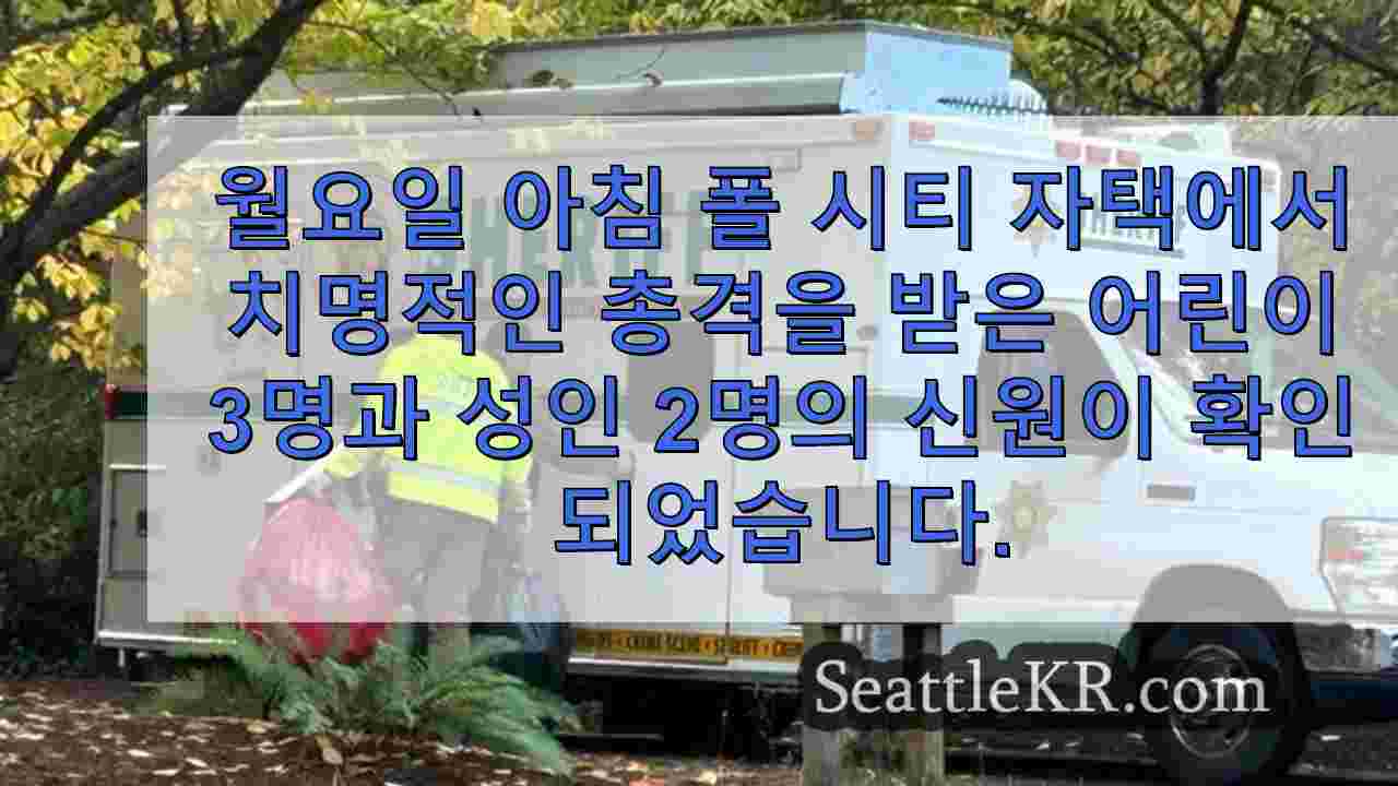 폴 시티 총격 사건으로 사망 한 청소년 3 명, 성인 2 명 확인