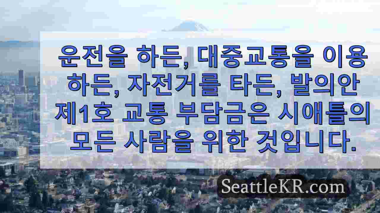 발의안 1호는 비용과 도시 전체의 개선 사이에서 적절한 균형을 이루고