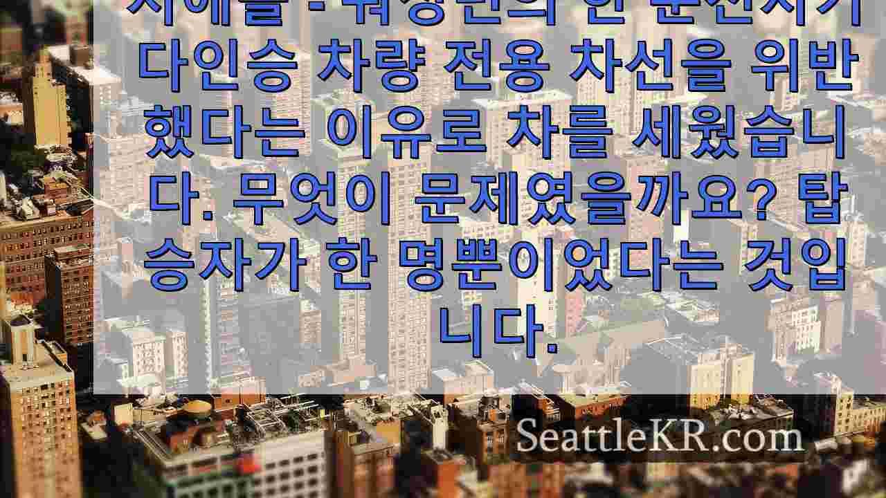 시애틀 뉴스 SeattleKR