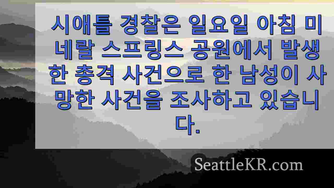 시애틀 뉴스 SeattleKR