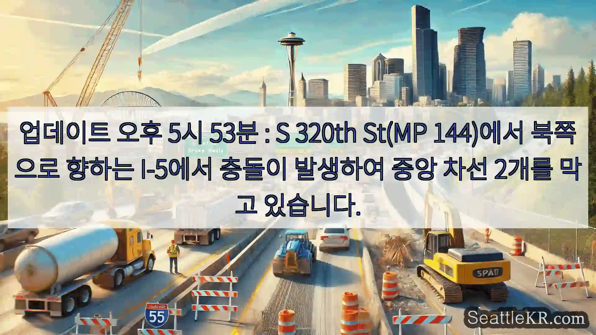 시애틀 교통뉴스 업데이트 오후 5시 53분 : S 320th St(MP