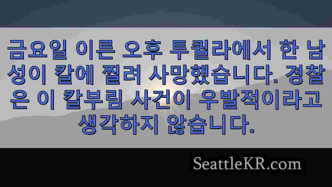 시애틀 뉴스 SeattleKR
