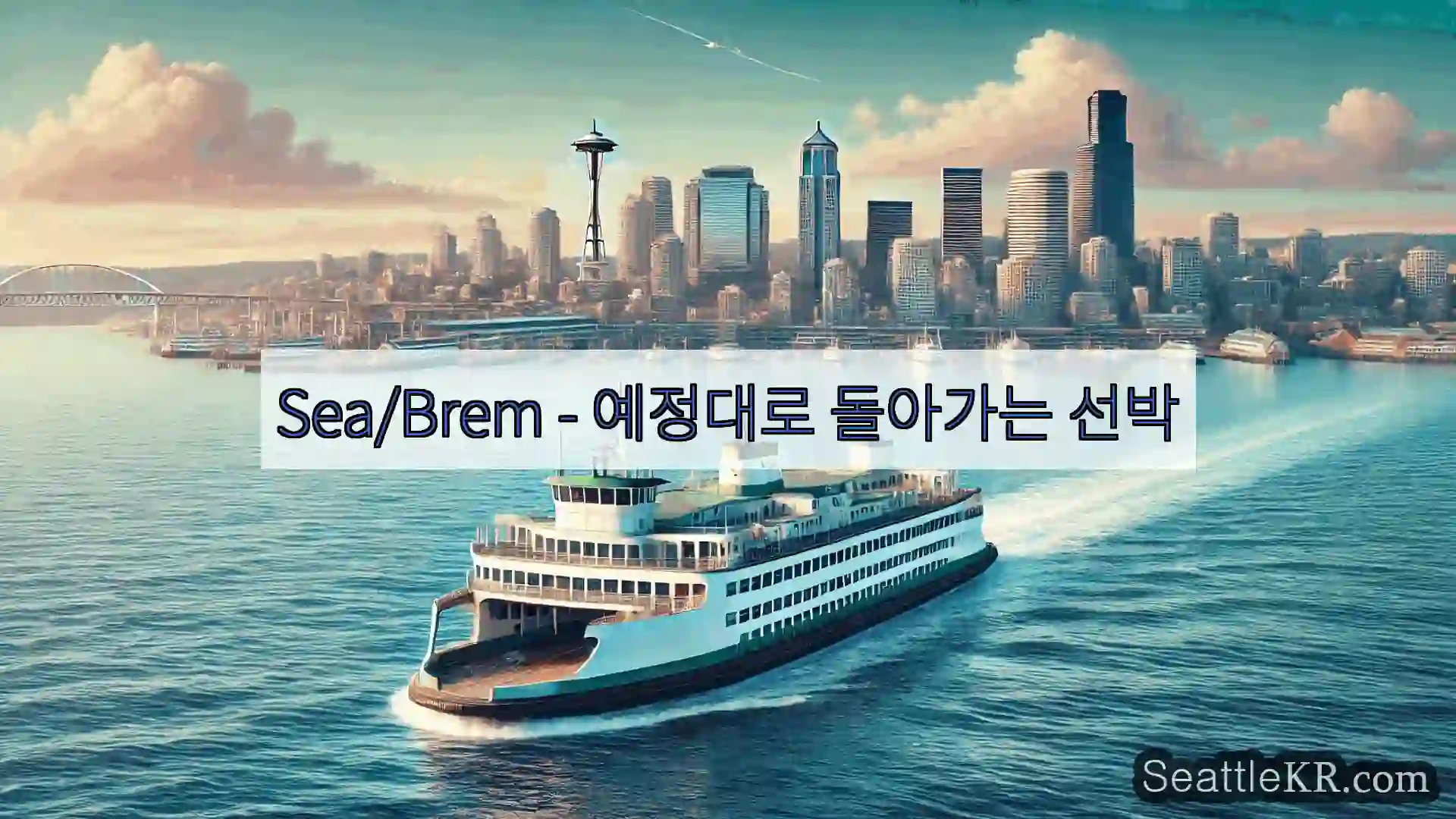 시애틀 페리 뉴스 Sea/Brem – 예정대로 돌아가는 선박