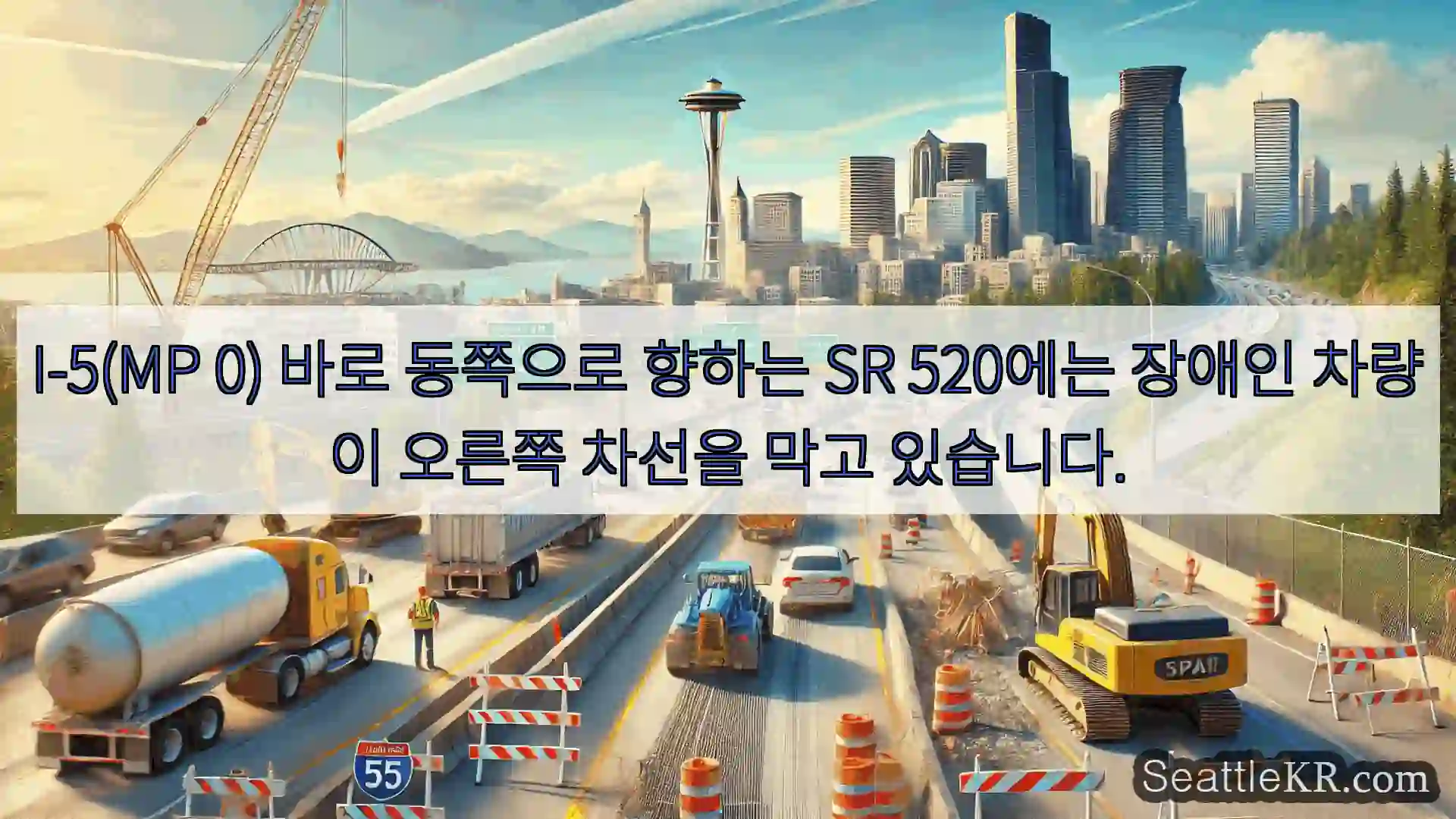 시애틀 교통뉴스 I-5(MP 0) 바로 동쪽으로 향하는 SR 520에는 장애인