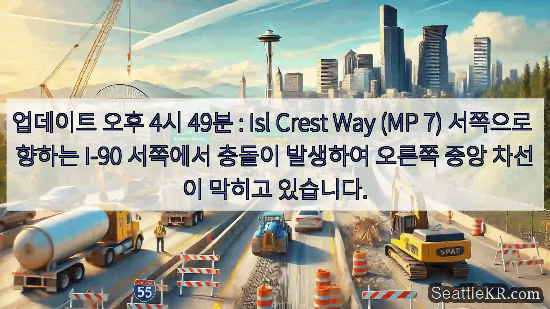 시애틀 교통뉴스 업데이트 오후 4시 49분 : Isl Crest Way (MP