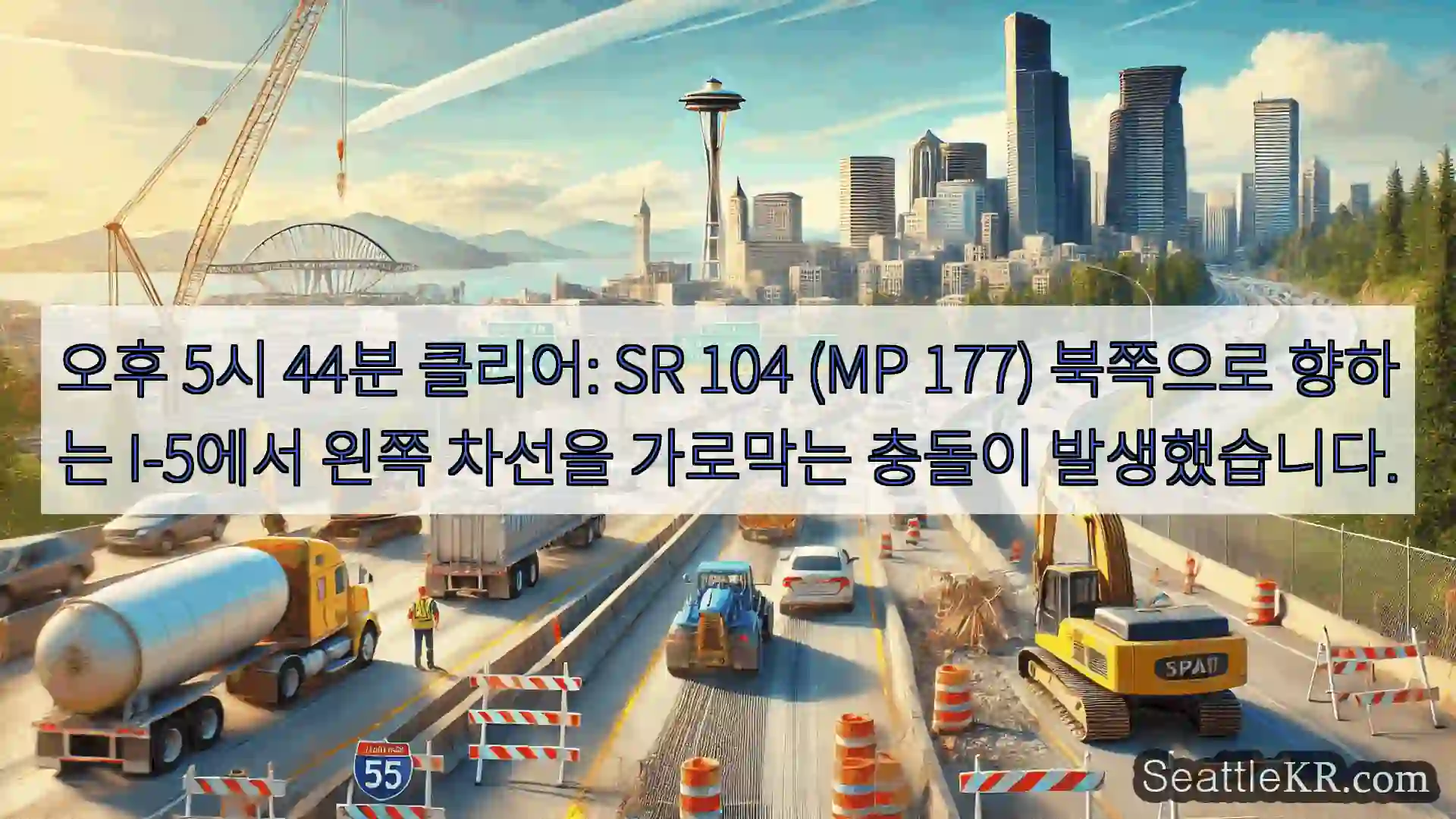 시애틀 교통뉴스 오후 5시 44분 클리어: SR 104 (MP 177)