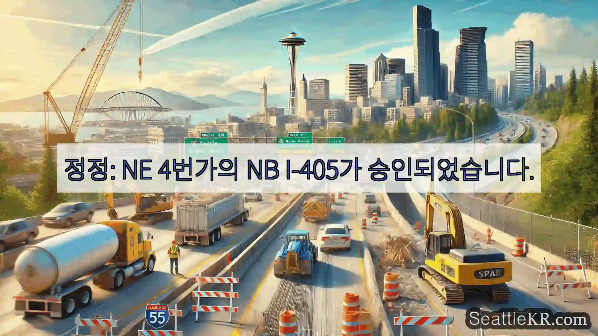 시애틀 교통뉴스 정정: NE 4번가의 NB I-405가 승인되었습니다.