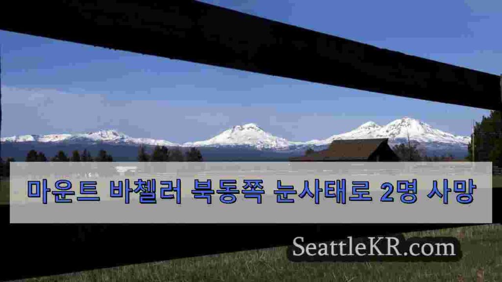 마운트 바첼러 북동쪽 눈사태로 2명 사망