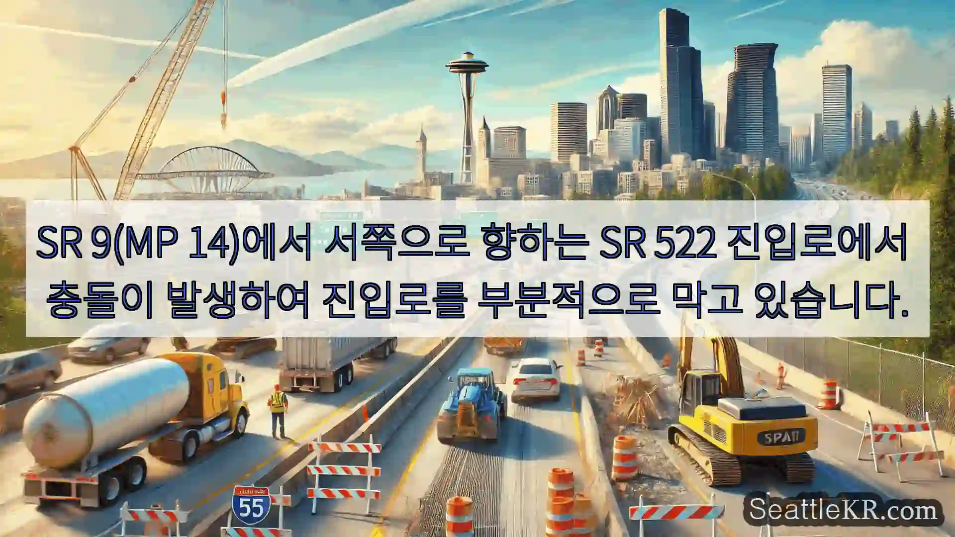 시애틀 교통뉴스 SR 9(MP 14)에서 서쪽으로 향하는 SR 522