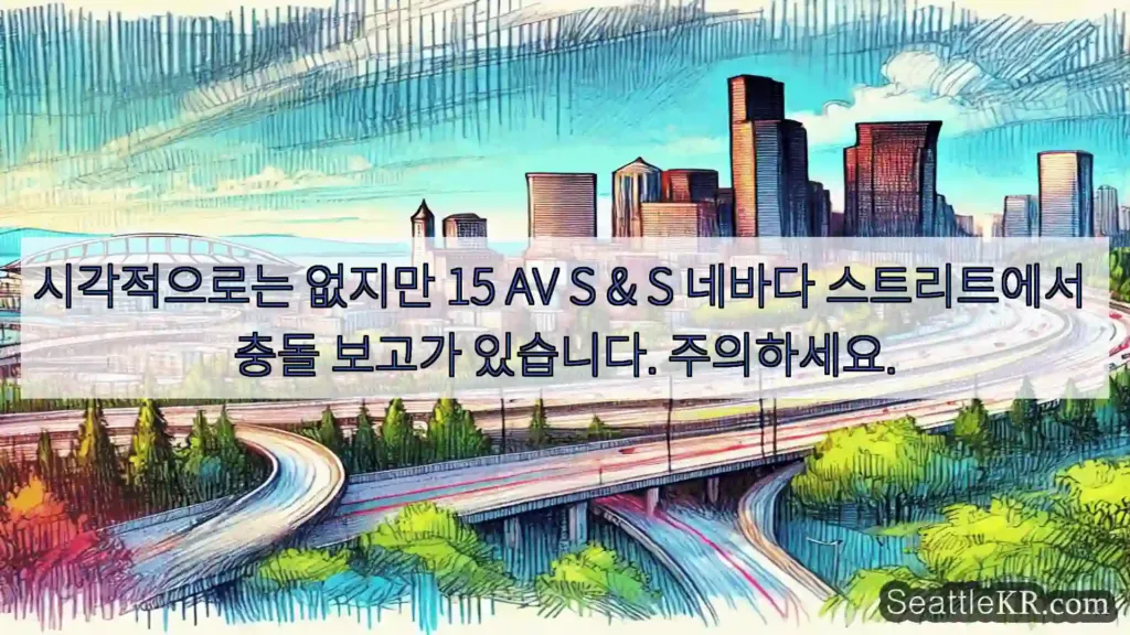 시애틀 교통뉴스 시각적으로는 없지만 15 AV S & S 네바다 스트리트에서