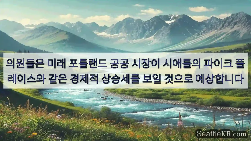 의원들은 미래 포틀랜드 공공 시장이 시애틀의 파이크 플레이스와 같은 경제적 상승세를 보일
