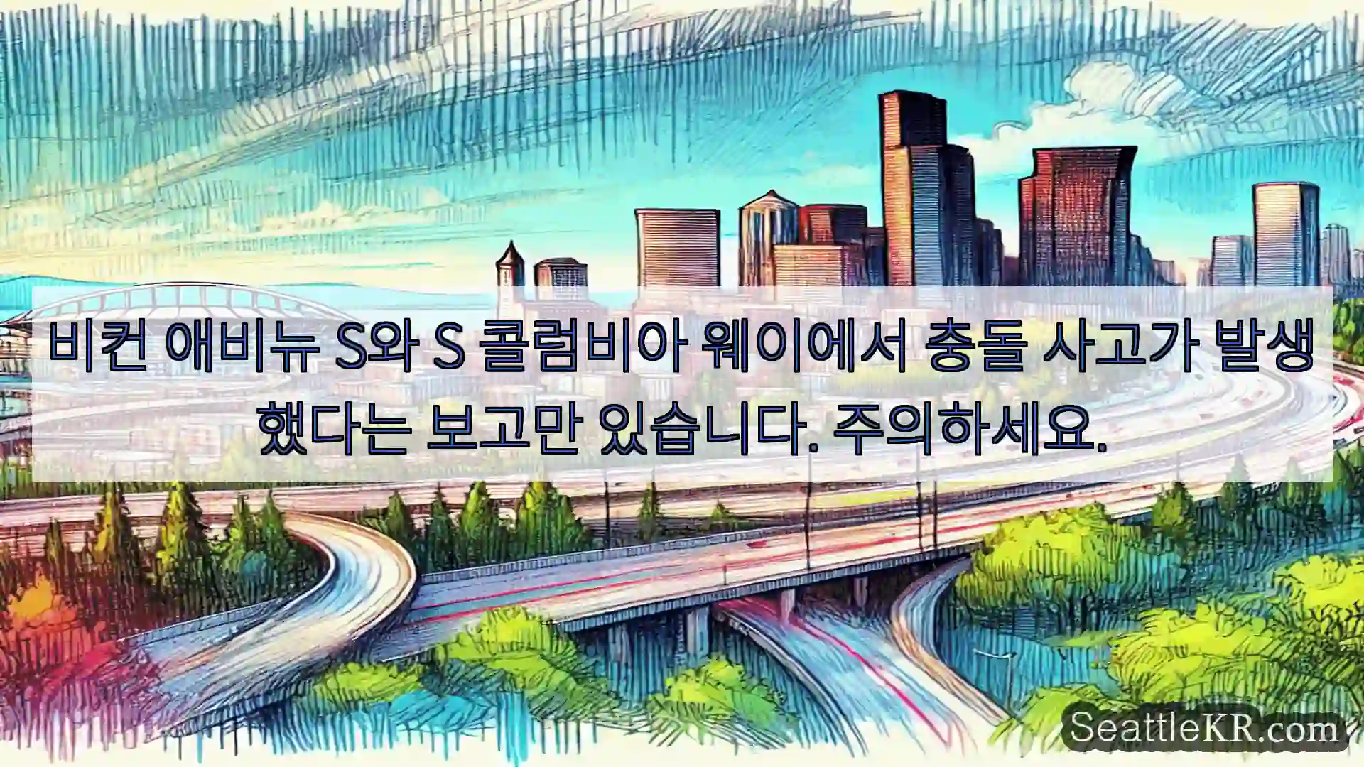 비컨 애비뉴 S와 S 콜럼비아 웨이에서 충돌 사고가 발생했다는 보고만 있습니다.