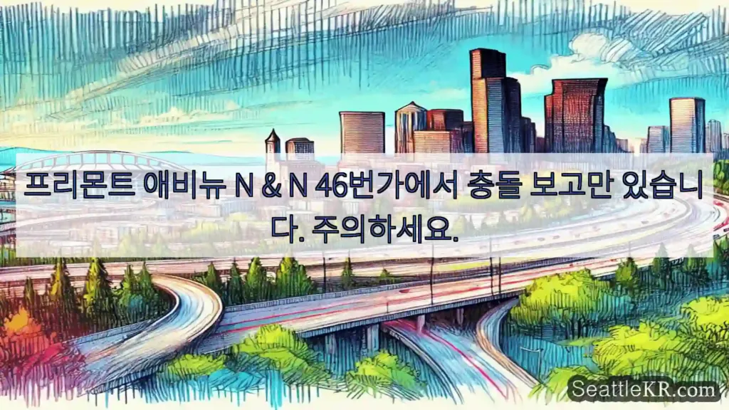 프리몬트 애비뉴 N & N 46번가에서 충돌 보고만 있습니다. 주의하세요.